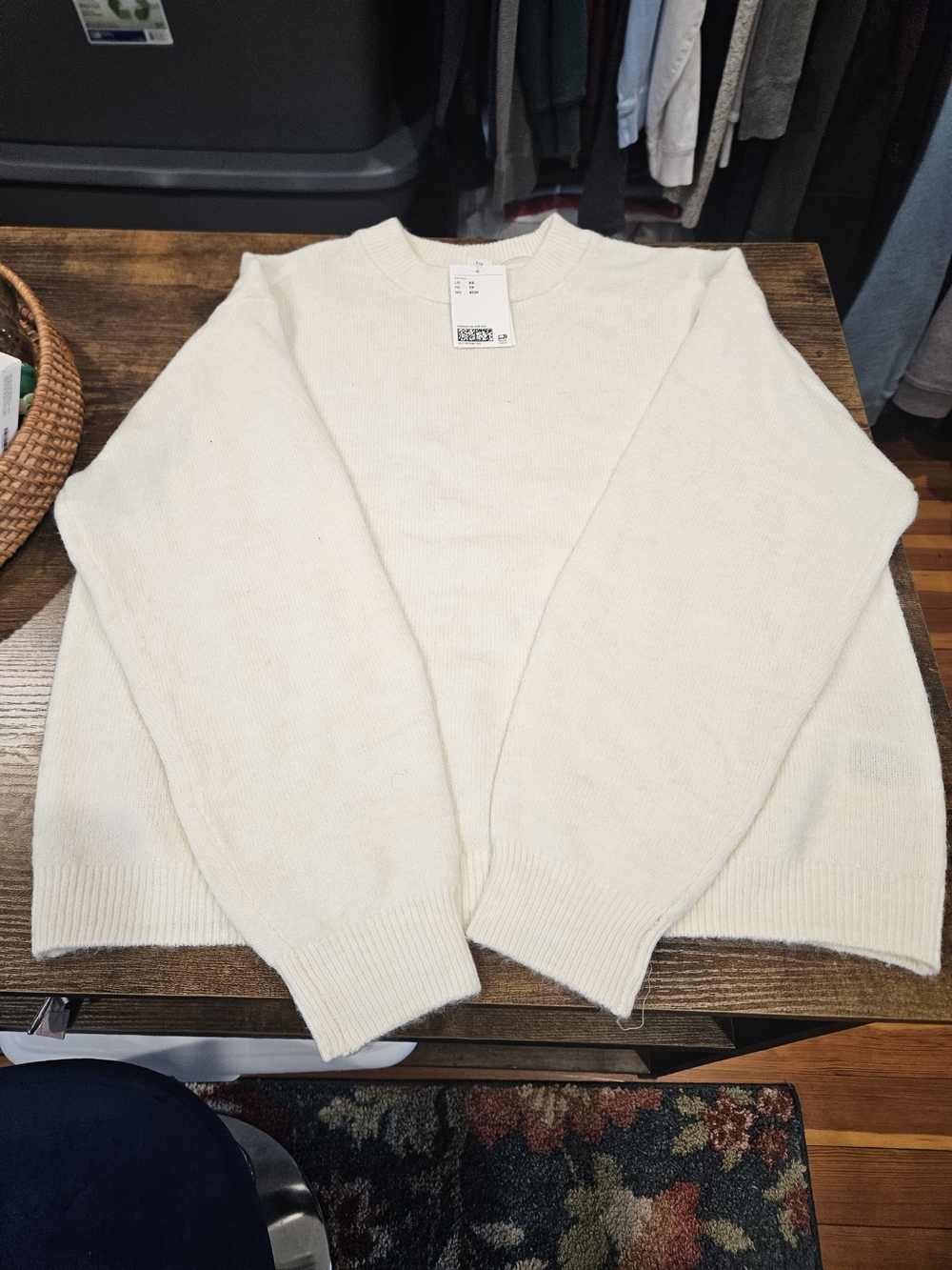 H&M Cream Crewneck Sweater